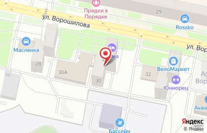 Рекламные стенды в лифтах, ООО ИНГРУП, микрорайон Холмы на улице Ворошилова 30 на карте