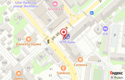 Банкомат ОТП банк на улице Исаева на карте