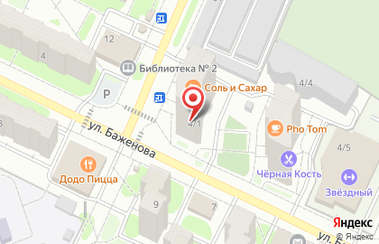 Магазин разливного пива #prобки на улице Баженова на карте