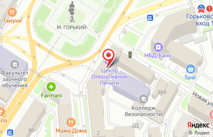 Центр оперативной печати в Нижегородском районе на карте