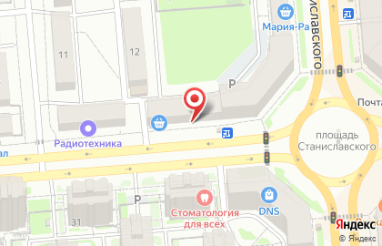Книжно-канцелярский магазин Почитай-ка на площади Карла Маркса на карте