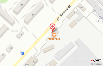 Бар Черепаха на улице Кузьмина на карте