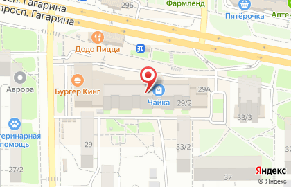 ФОКС на проспекте Гагарина на карте
