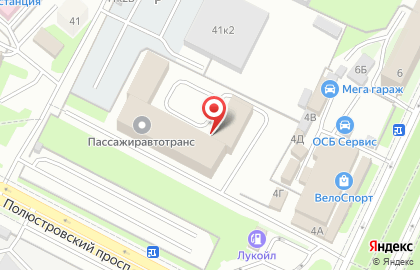 Автостоянка в Калининском районе на карте