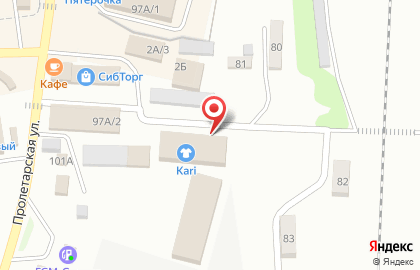 Ателье Белошвейка на Пролетарской улице на карте