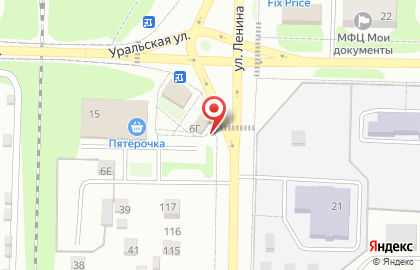 Сток на улице Ленина на карте
