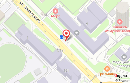 Киоск фастфудной продукции в Заельцовском районе на карте