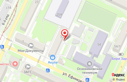 Спортзал Атлет на карте