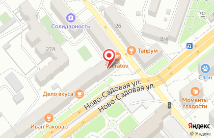 Строительно-монтажная компания ПриБанБасс на Ново-Садовой улице на карте
