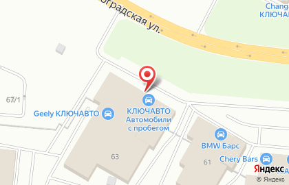 Официальный дилер Nissan КЛЮЧАВТО на Волгоградской улице на карте
