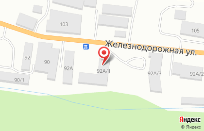 Торговая компания Восток-Дистрибьюшен на Железнодорожной улице на карте