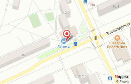 Магазин Автомаг на метро Кузьминки на карте