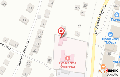 Рузаевская Центральная Районная Больница на улице Карла Маркса на карте