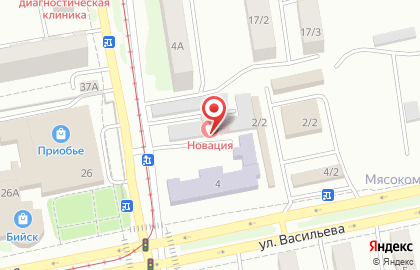 Медико-стоматологический центр Новация на улице Васильева на карте