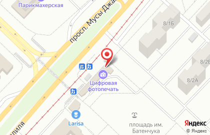 Оператор связи Мегафон на проспекте Мусы Джалиля на карте