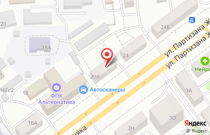 Алмакс на улице Партизана Железняка на карте