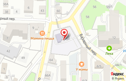 Детский сад общеразвивающего вида №2 в Базарном переулке на карте