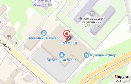 Мебельный салон Царство диванов на Гордеевской улице на карте