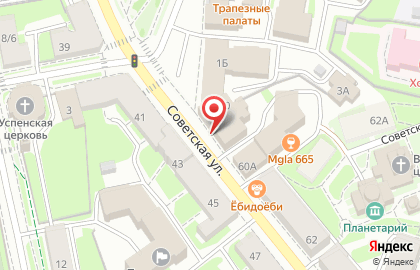 Дизайн-центр Красивая мебель на Советской улице на карте