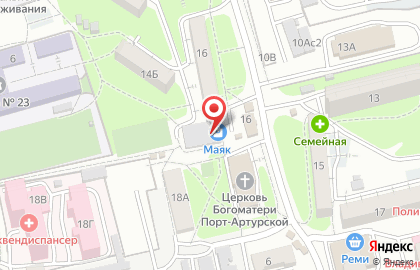 Продовольственный магазин Добрее дело в Первореченском районе на карте