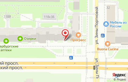 Салон Невская Оптика Вижен Сервис на Ленинском проспекте на карте