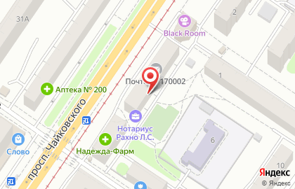 Бельё.ру на проспекте Чайковского на карте