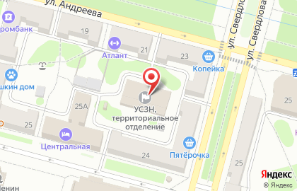 Общественная организация Совет ветеранов на улице Андреева на карте