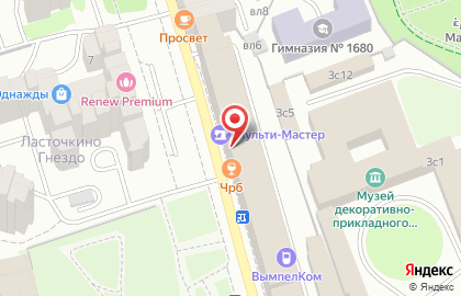 Химчистка-прачечная Лисичка на метро Чеховская на карте