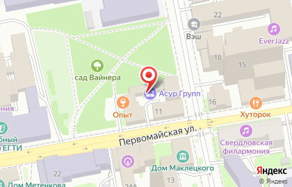 Стройкомплекс на Первомайской улице на карте