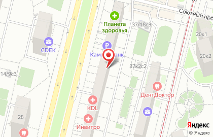 Кредитный потребительский кооператив Московский Финансовый Центр на Свободном проспекте на карте