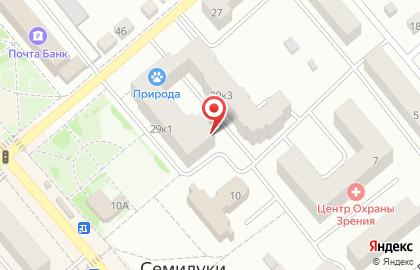 Банкомат Центрально-Черноземный банк Сбербанка России на улице Чапаева, 29 к 1 в Семилуках на карте