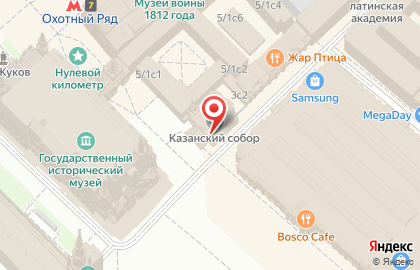 Собор Казанской Иконы Божией Матери на Красной Площади на карте