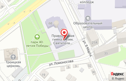 Тамбовская православная гимназия им. святителя Питирима епископа Тамбовского на карте
