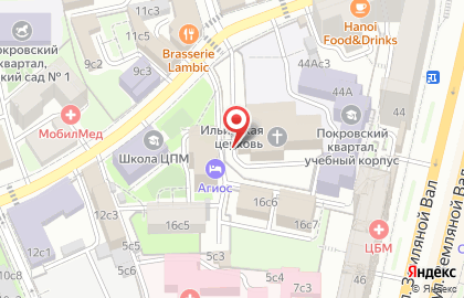 ОПОП Центрального административного округа, Таганский район на карте