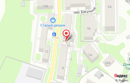 Отделение Посольства Республики Беларусь в РФ на улице Бакунина на карте