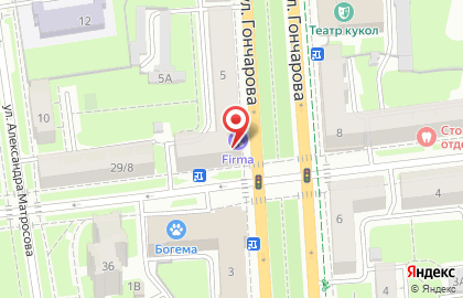Банкомат РГС банк на улице Гончарова на карте