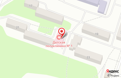 Городская детская больница Детская поликлиника №1 на Лосевской улице в Рыбинске на карте