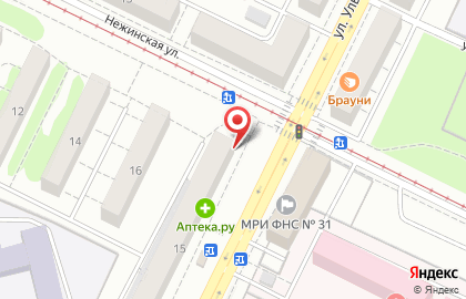 Пекарня-кондитерская Brauny в Орджоникидзевском районе на карте