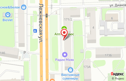 Автомат по продаже артезианской воды Родник здоровья на Лежневской улице на карте