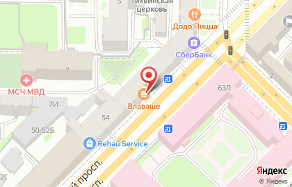 Суши-бар Суши Wok на Суворовском проспекте на карте