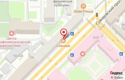 Суши-бар Суши Wok на Суворовском проспекте на карте