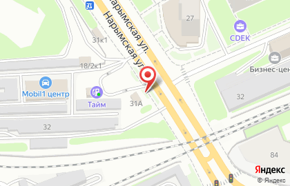 АЗС Беркут на Нарымской улице на карте