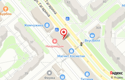 Многопрофильная клиника Ниармедик на улице Гагарина в Обнинске на карте