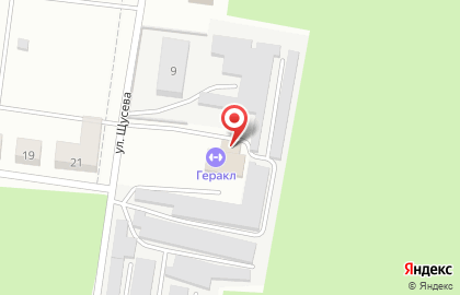 Спортивный клуб Геракл на улице Щусева на карте