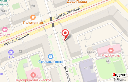 Банкомат СМП банк на проспекте Ленина на карте