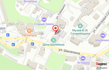 Литературно-музыкальный музей Дача Шаляпина на карте