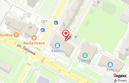 Банкомат КБ Акцепт на улице Ленина в Бердске на карте