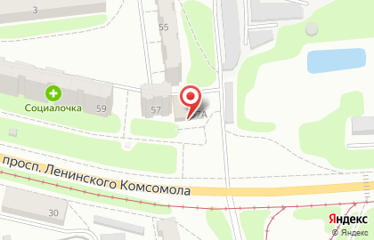 Ортопедический салон Орто-Доктор на проспекте Ленинского Комсомола на карте
