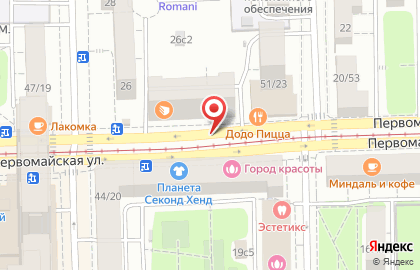 Зоотовары на Первомайской улице на карте