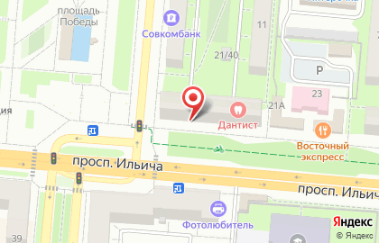 Микрокредитная компания Центрофинанс на проспекте Ильича на карте